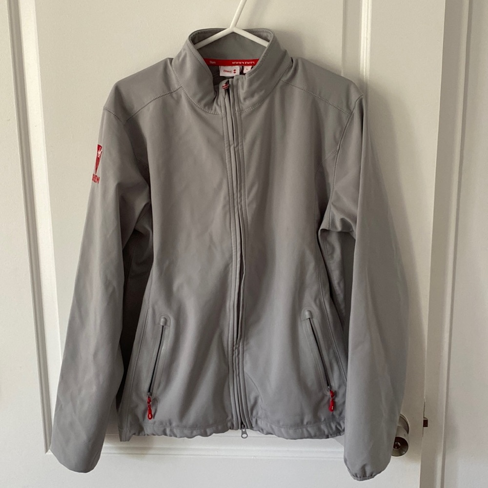 ACT SOFTSHELL GRAY JACKET MENS LRG